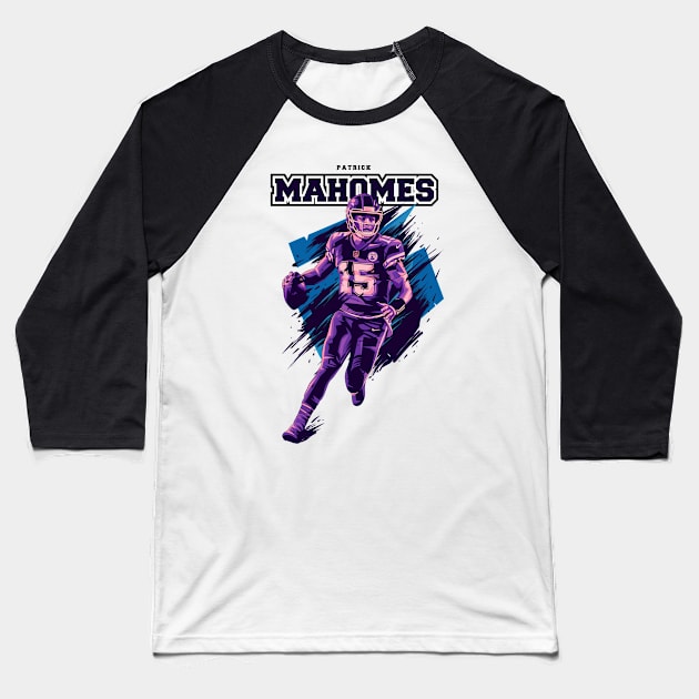 Patrick mahomes American Football Baseball T-Shirt by RujakBuaah